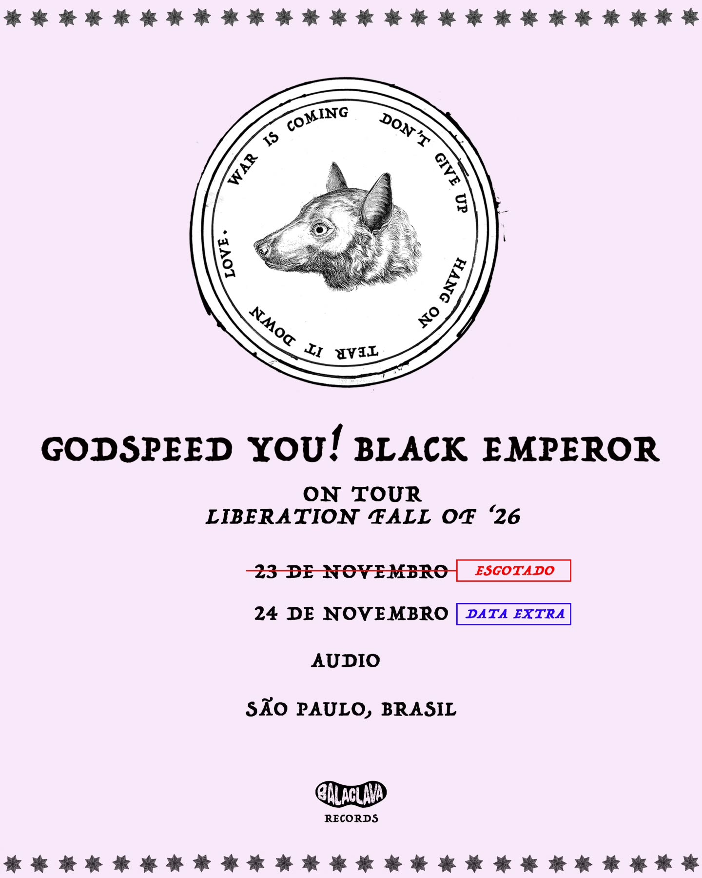 Divulgação de Godspeed You! Black Emperor - On Tour