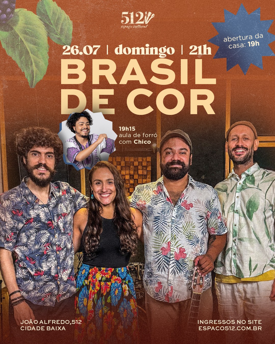 Divulgação de Aula de Forró com Chico