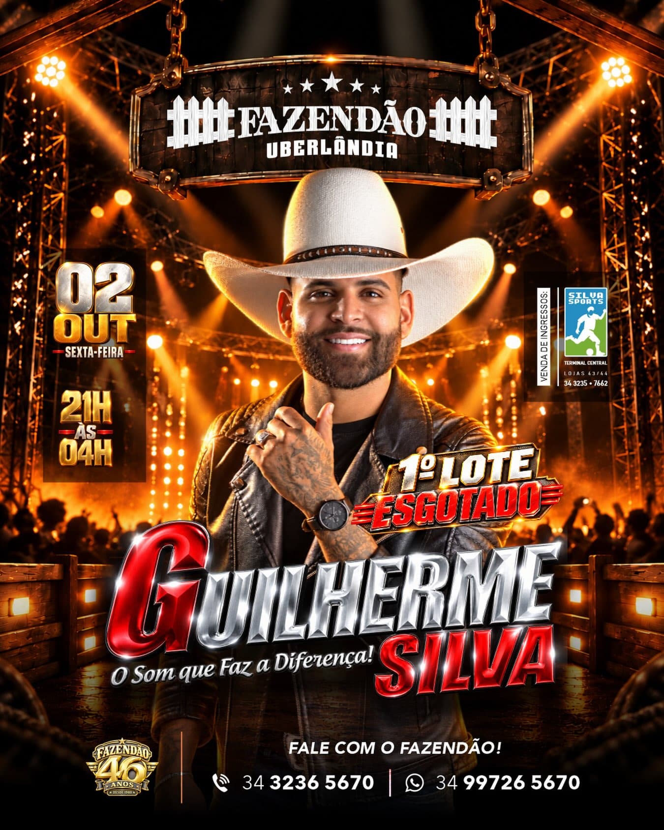 Divulgação de Mega Show com Guilherme Silva