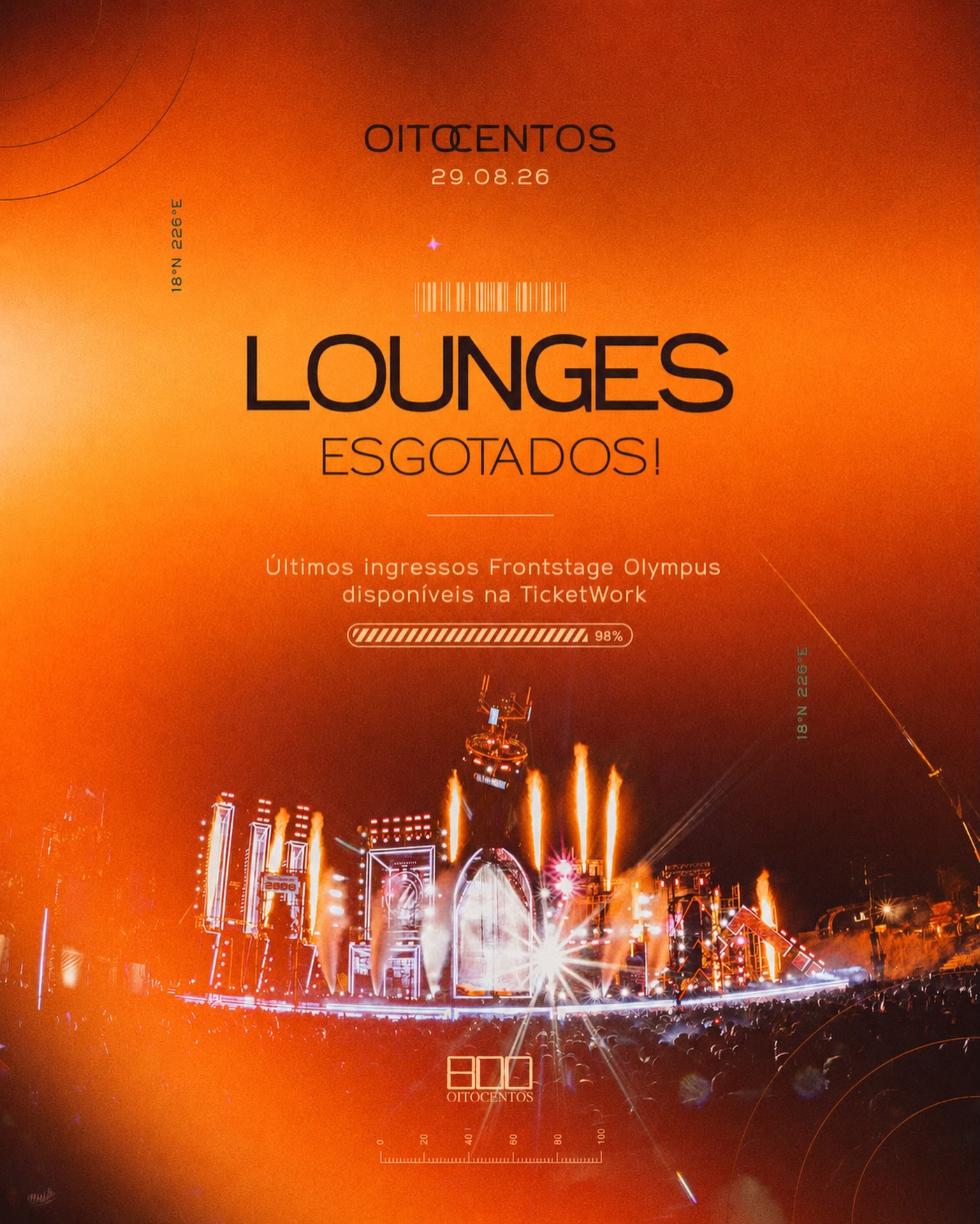 🚨 LOUNGES ESGOTADOS 🚨