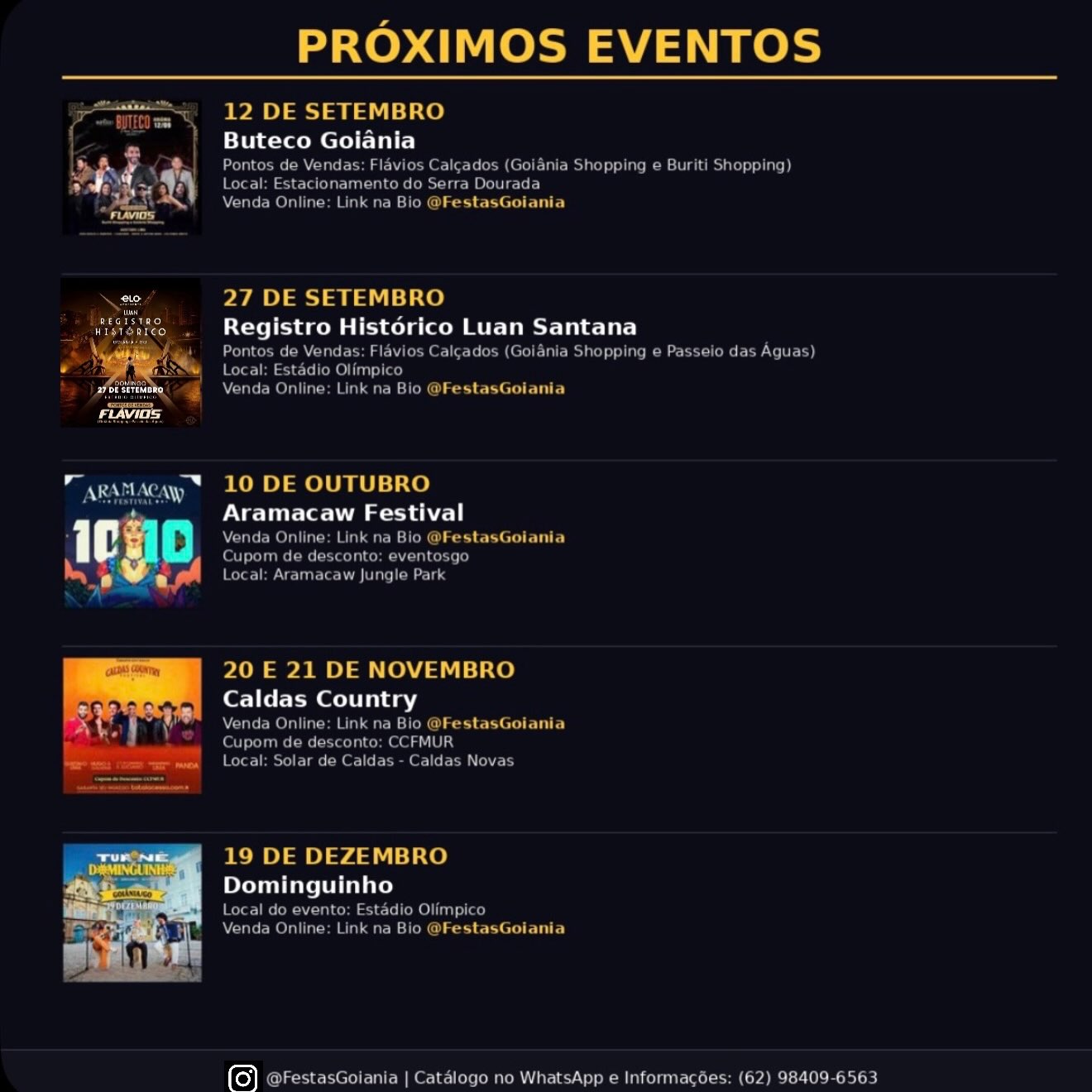 Divulgação de Aramacaw Festival
