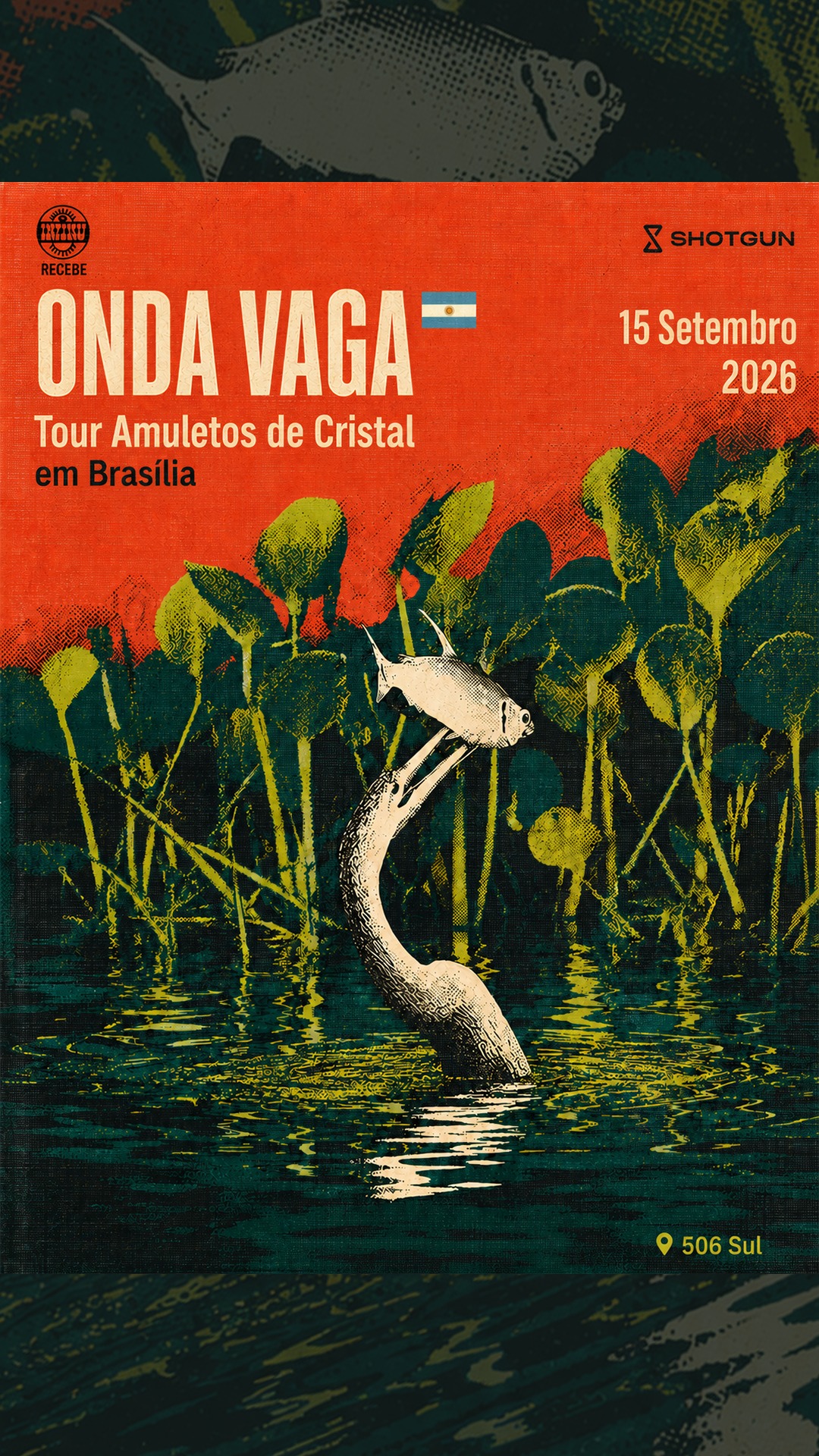 Divulgação de Onda Vaga | Tour Amuletos de Cristal em Brasília