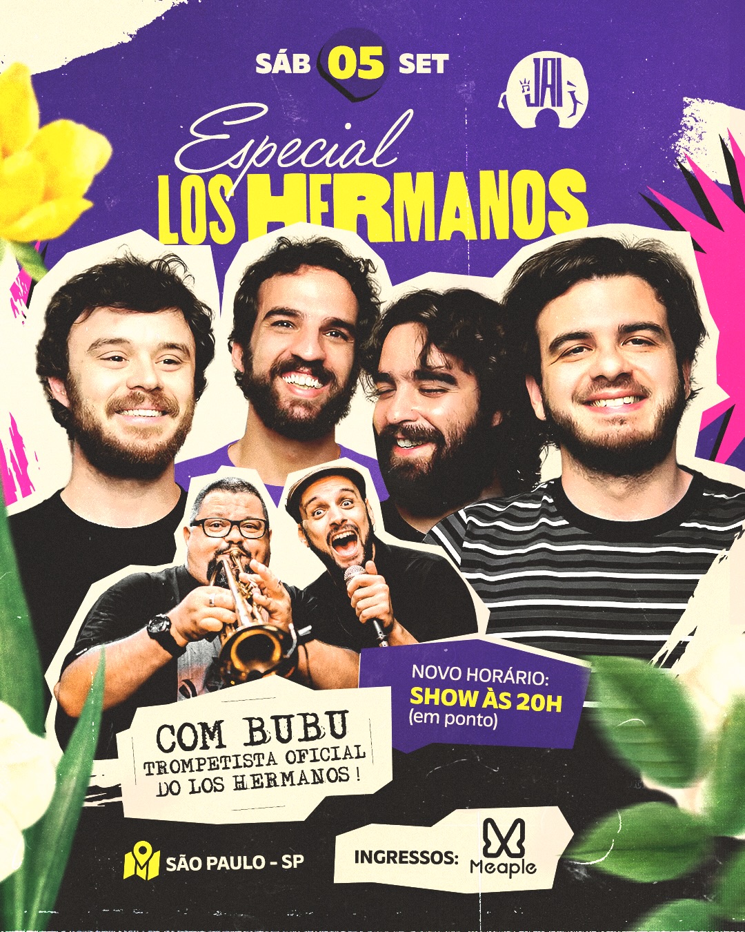 Divulgação de Especial Los Hermanos com Bubu