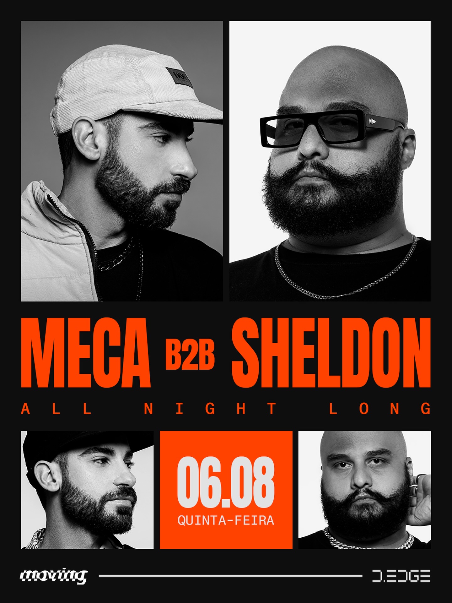 Divulgação de Meca b2b Sheldon All Night Long