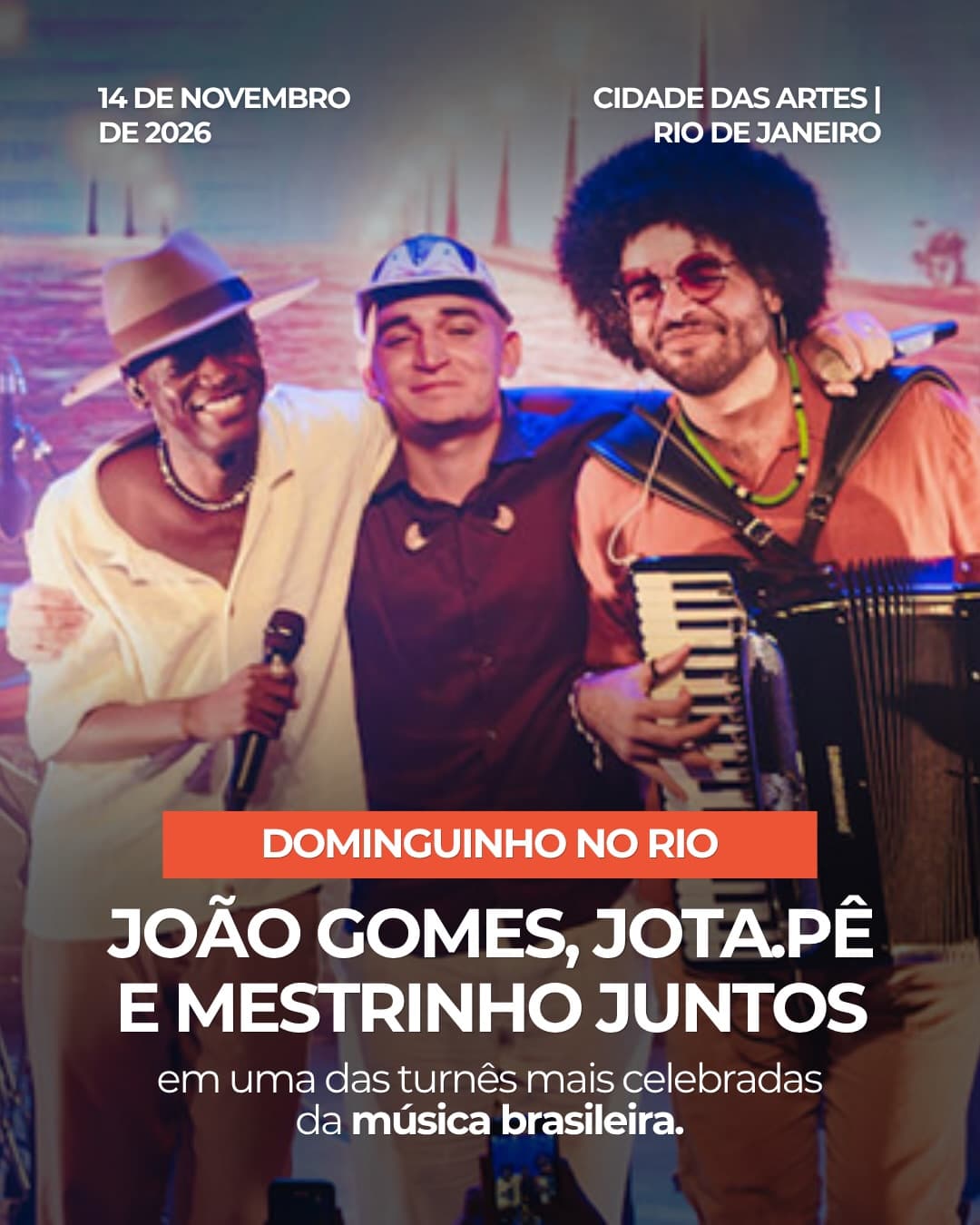 Divulgação de Dominguinho no Rio 2026