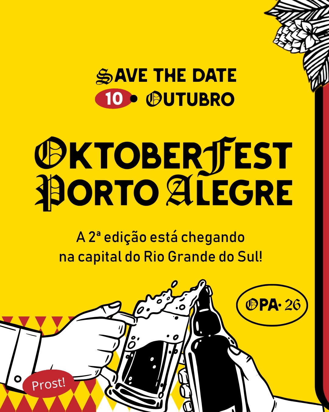 🍺 SAVE THE DATE | 10 DE OUTUBRO