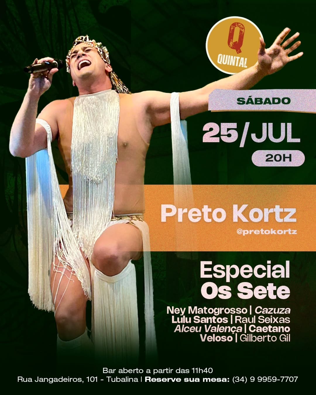Divulgação de Preto Kortz - Especial "Os Sete"