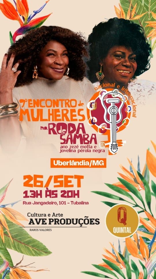 Divulgação de 9º Encontro de Mulheres na Roda de Samba