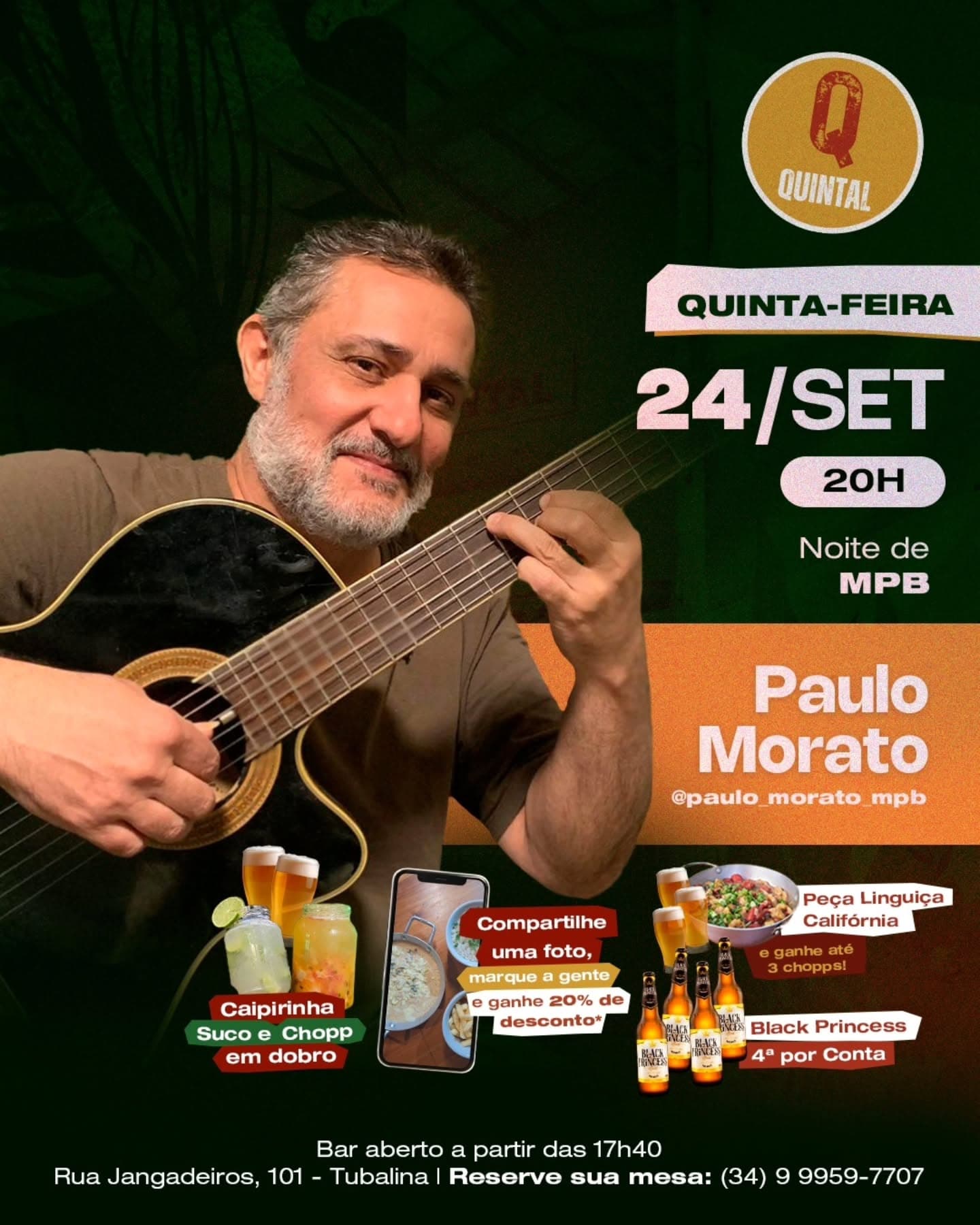 Divulgação de Noite de MPB
