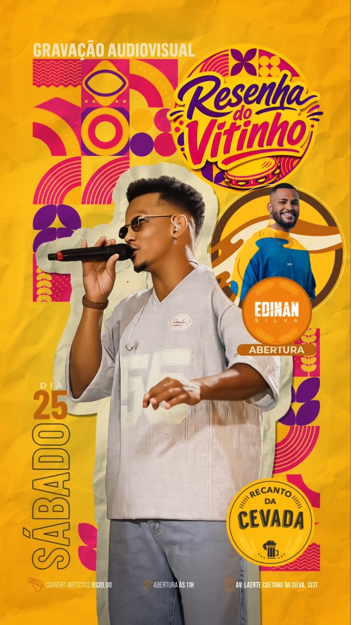 Divulgação de Gravação Audiovisual Resenha do Vitinho