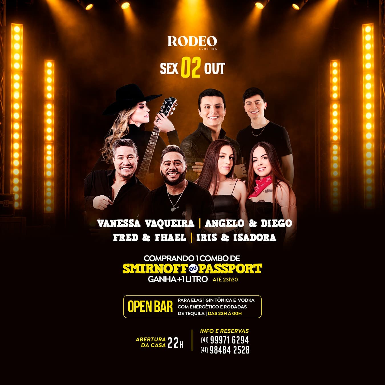 Divulgação de Vanessa Vaqueira, Angelo & Diego, Fred & Fhael, Iris & Isadora