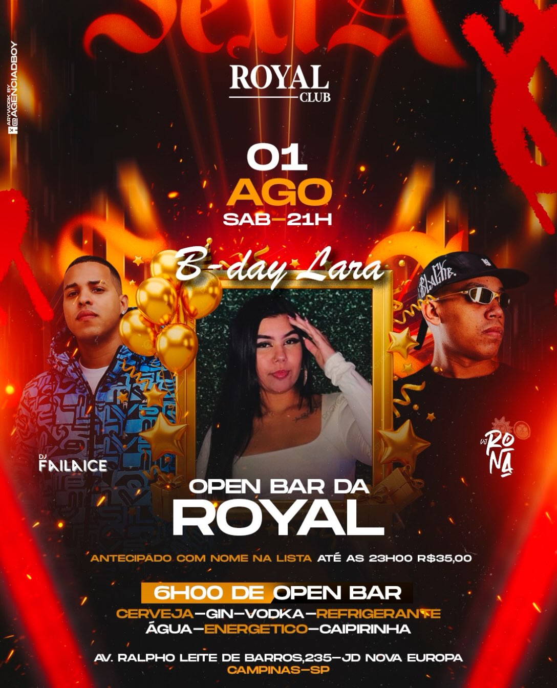 🚨 SÁBADO É NA ROYAL CLUB! 🚨