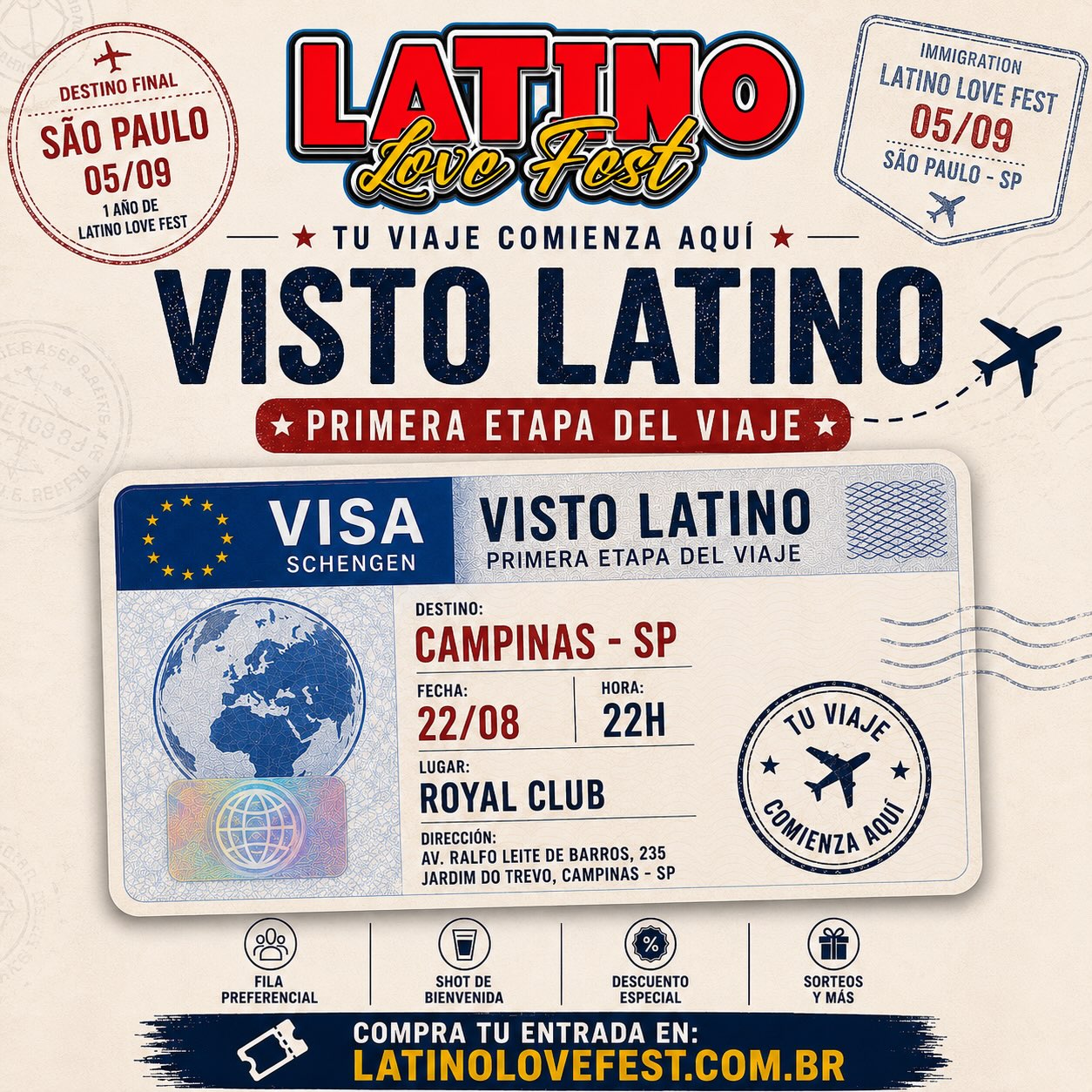 Divulgação de Latino Love Fest - Aniversário