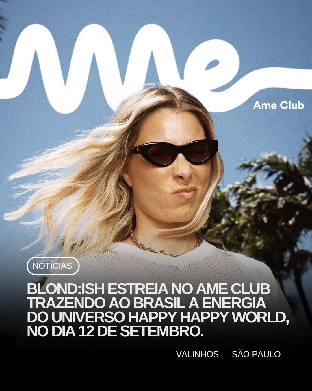 A DJ E PRODUTORA CANADENSE BLONDISH FAZ SUA AGU...