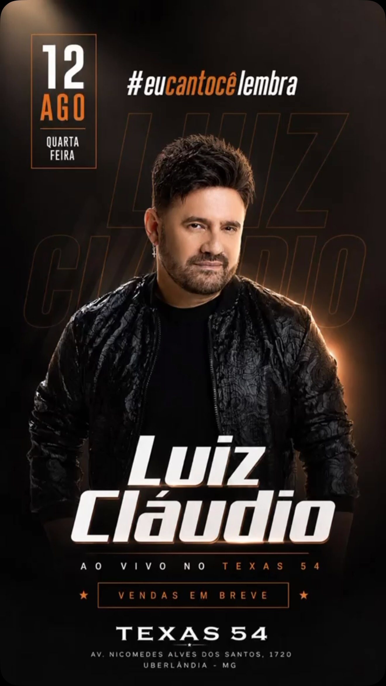 Divulgação de Luiz Cláudio - #eucantocêlembra