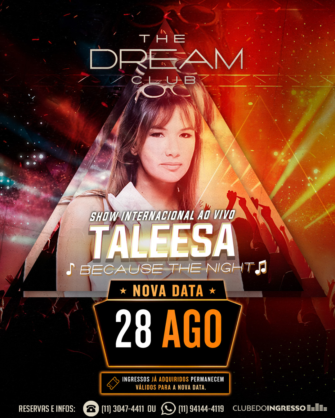 Divulgação de Show Internacional Taleesa