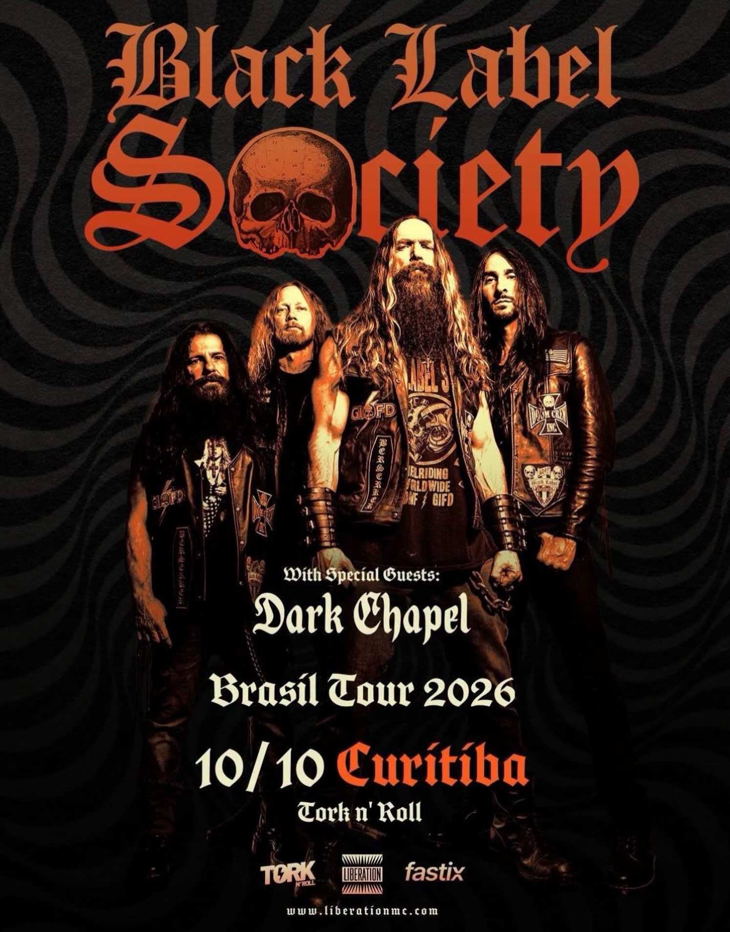 Divulgação de Black Label Society with Special Guests: Dark Chapel