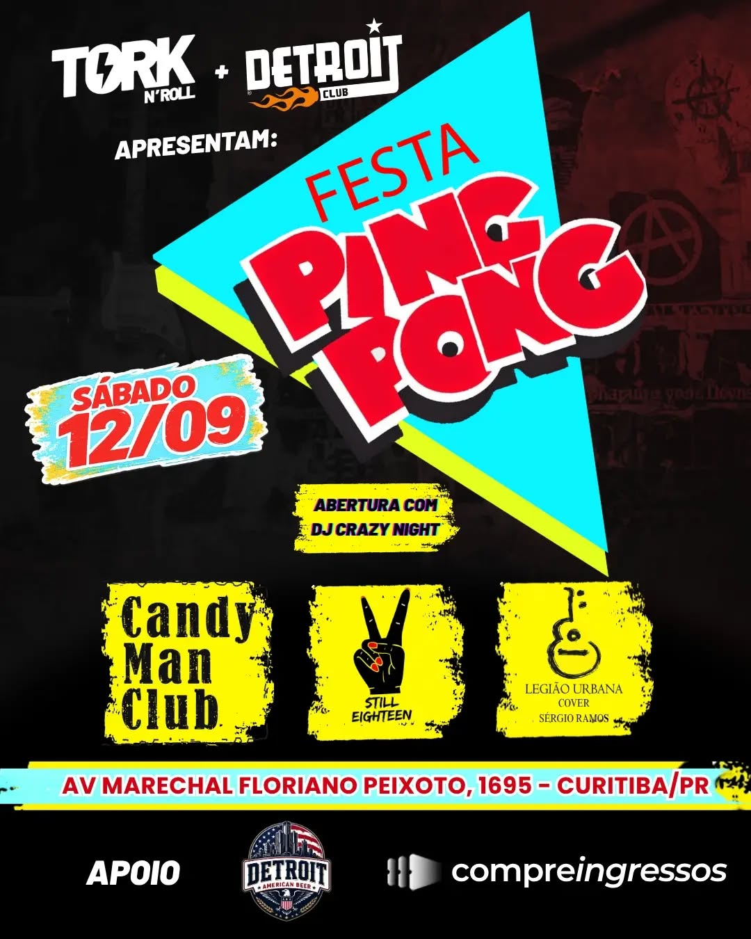 Divulgação de Festa Pong Pong