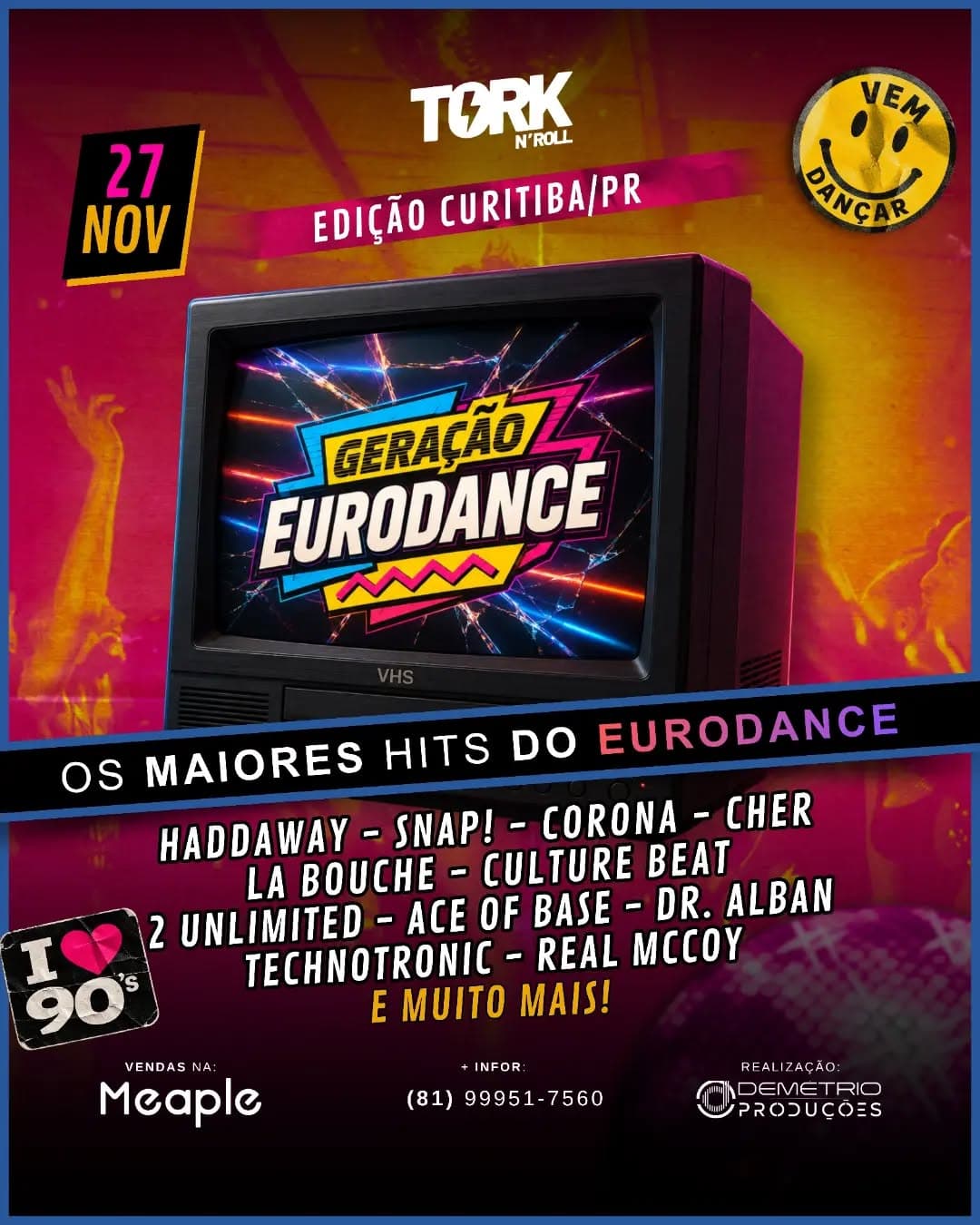 Divulgação de Geração Eurodance