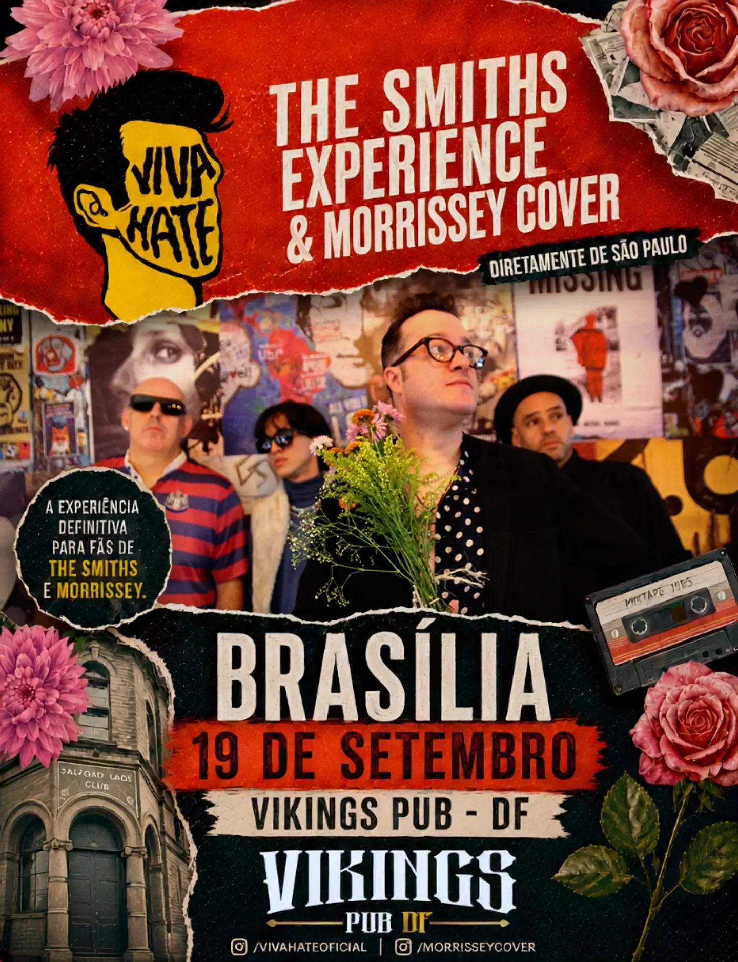 Divulgação de VIVA HATE – THE SMITHS EXPERIENCE & MORRISSEY COVER