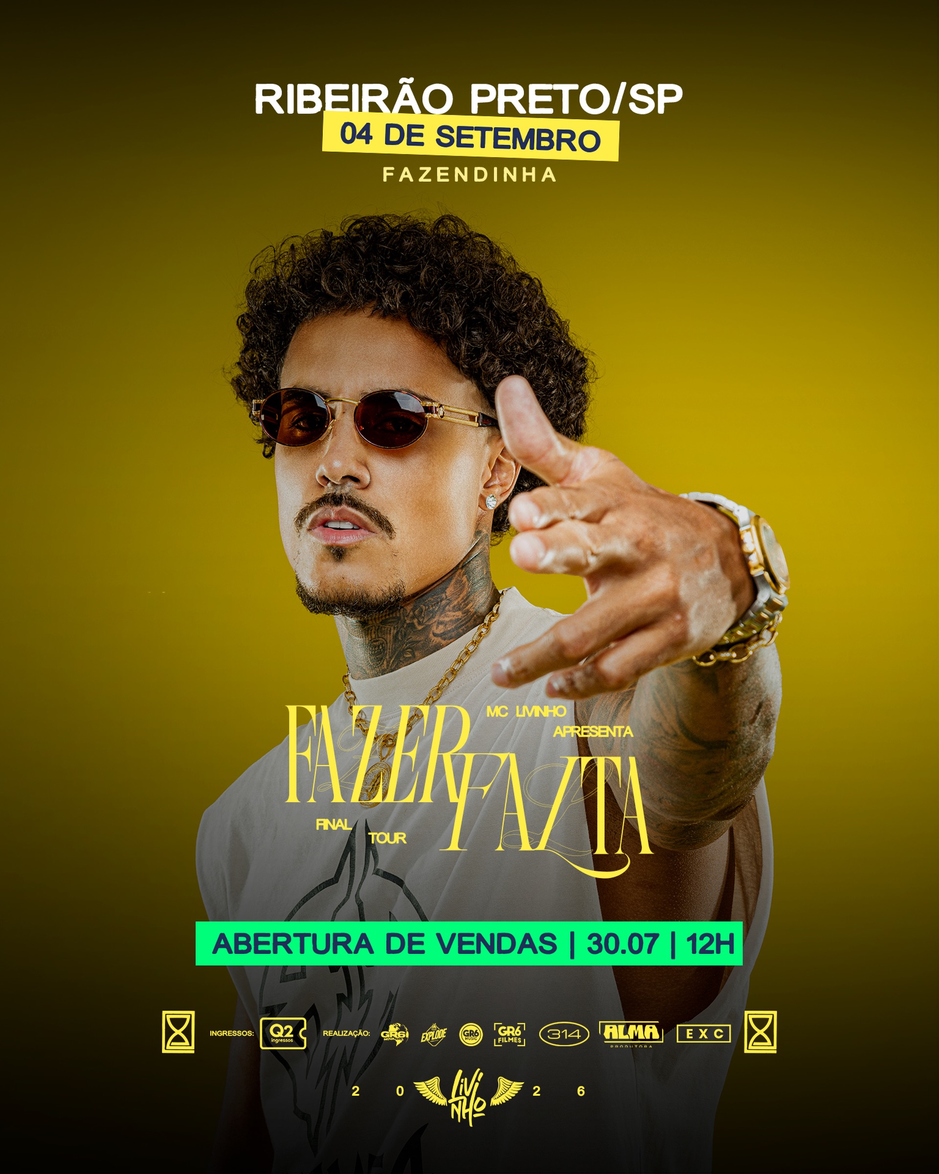 Divulgação de MC Livinho apresenta: Fazer Falta Tour - A Final Tour