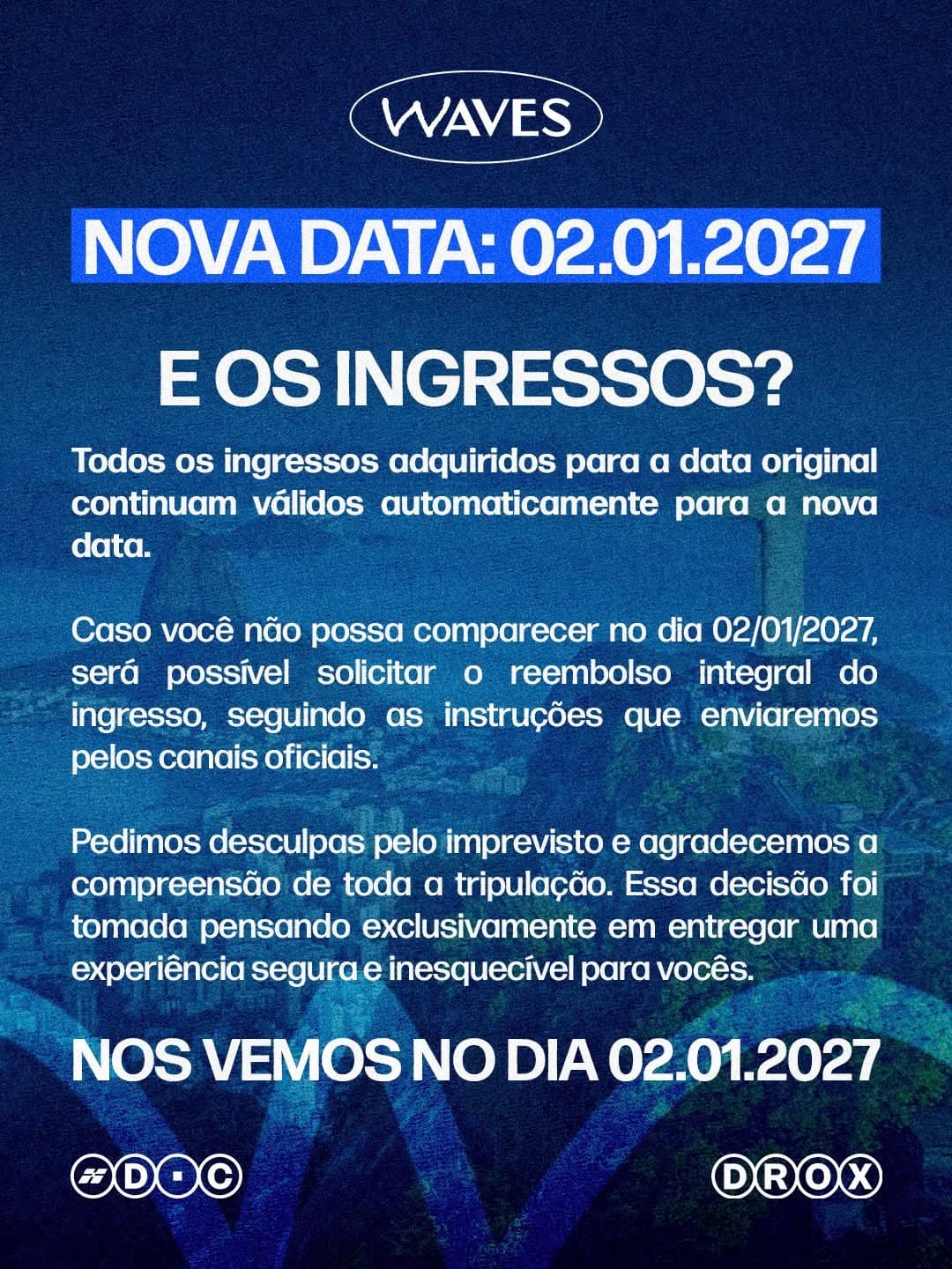 Divulgação de Waves Rio de Janeiro