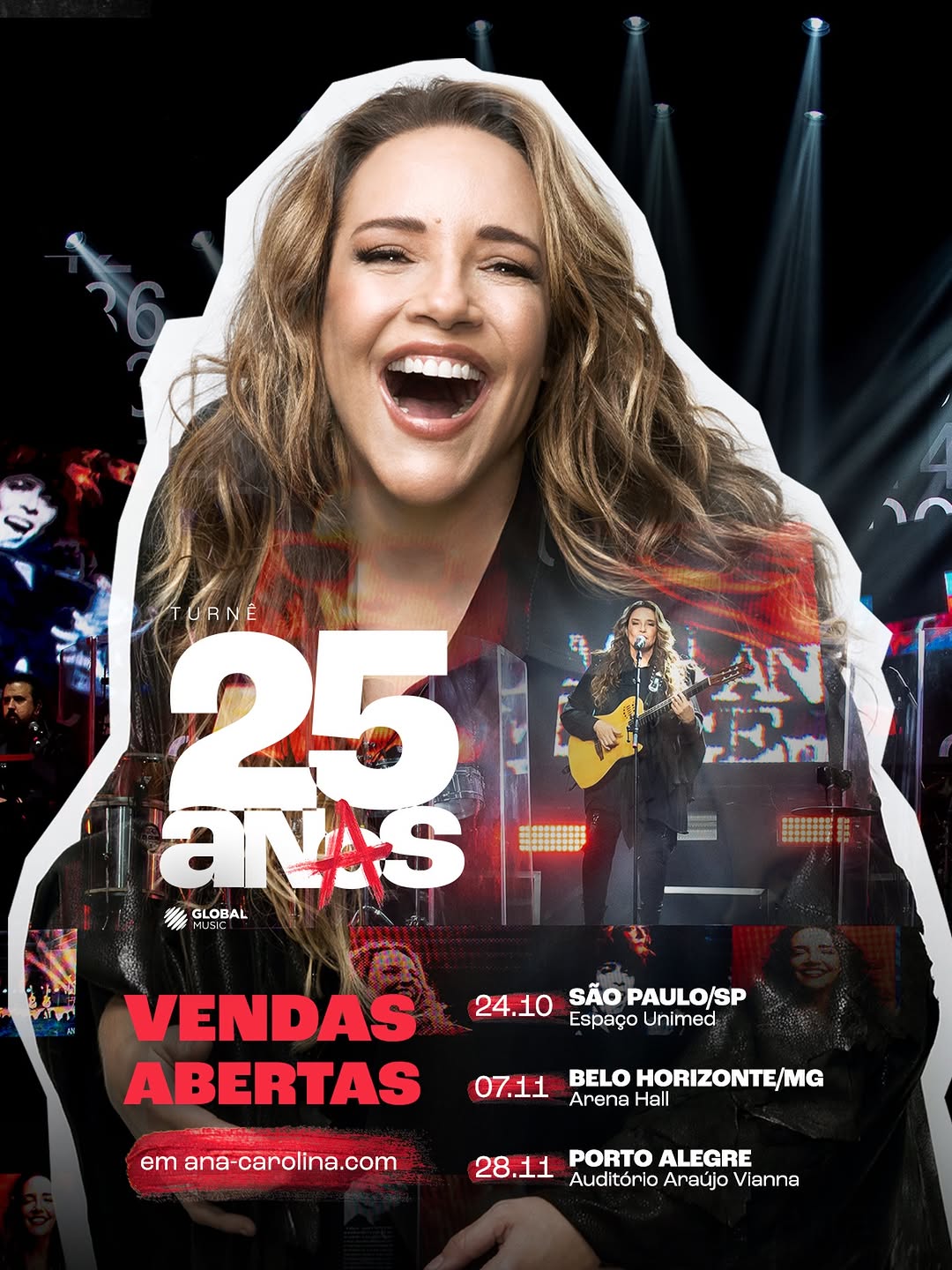 Divulgação de 25 Anas Turnê