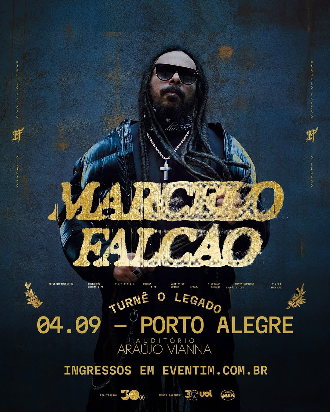 Divulgação de Marcelo Falcão - Turnê O Legado