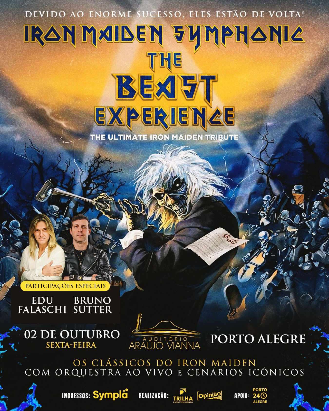 Divulgação de Iron Maiden Symphonic - The Beast Experience