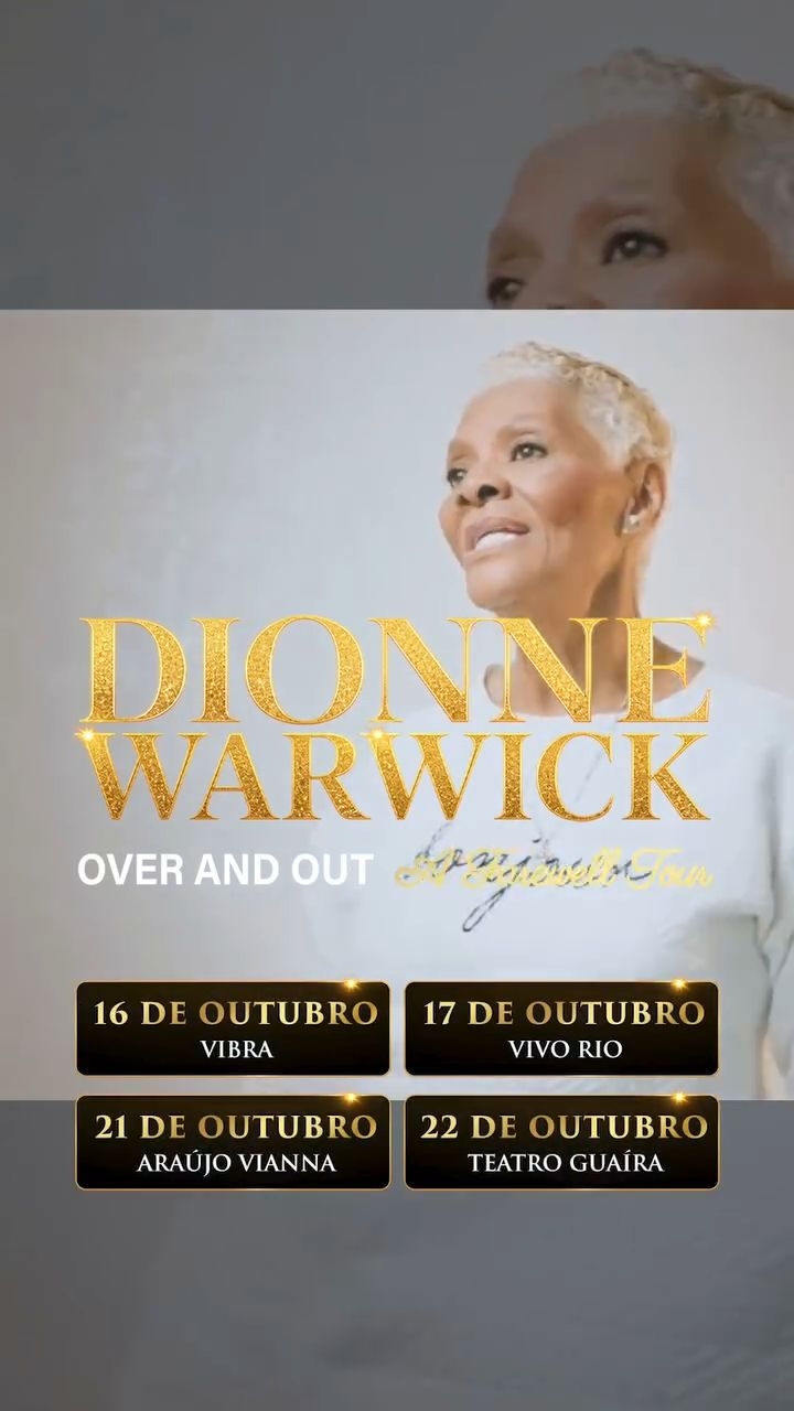 Divulgação de Dionne Warwick - Over and Out – A Farewell Tour