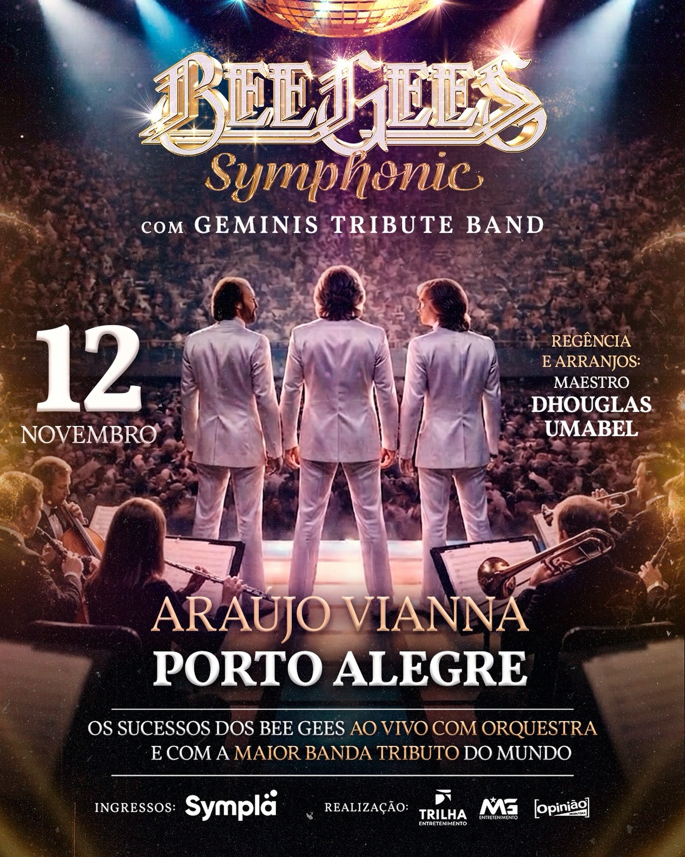 Divulgação de Uma Noite Com Os Bee Gees