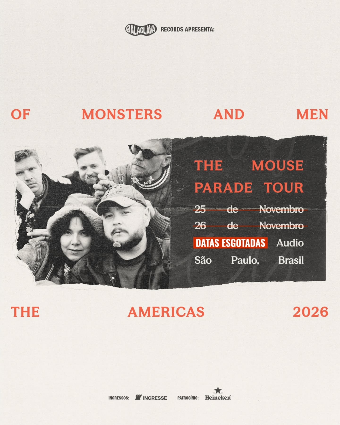 Divulgação de Of Monsters and Men - The Mouse Parade Tour