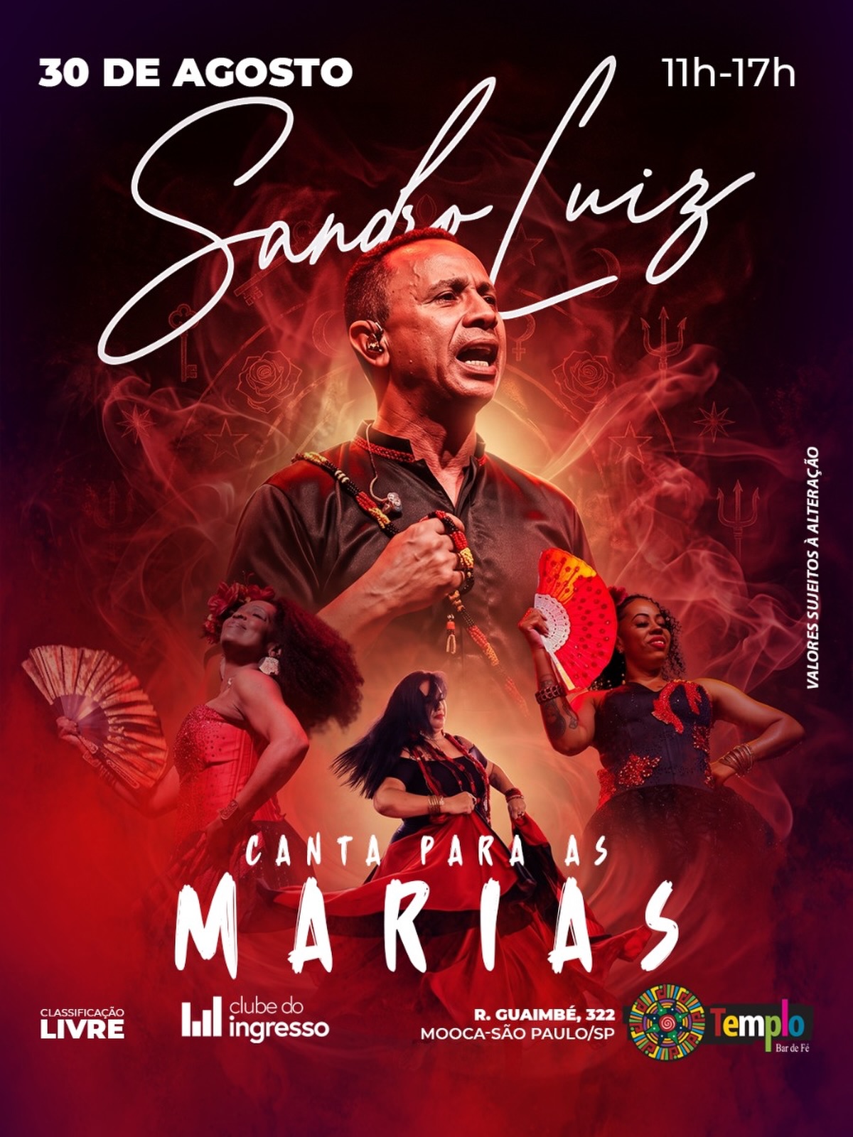 Divulgação de Canta para as Marias