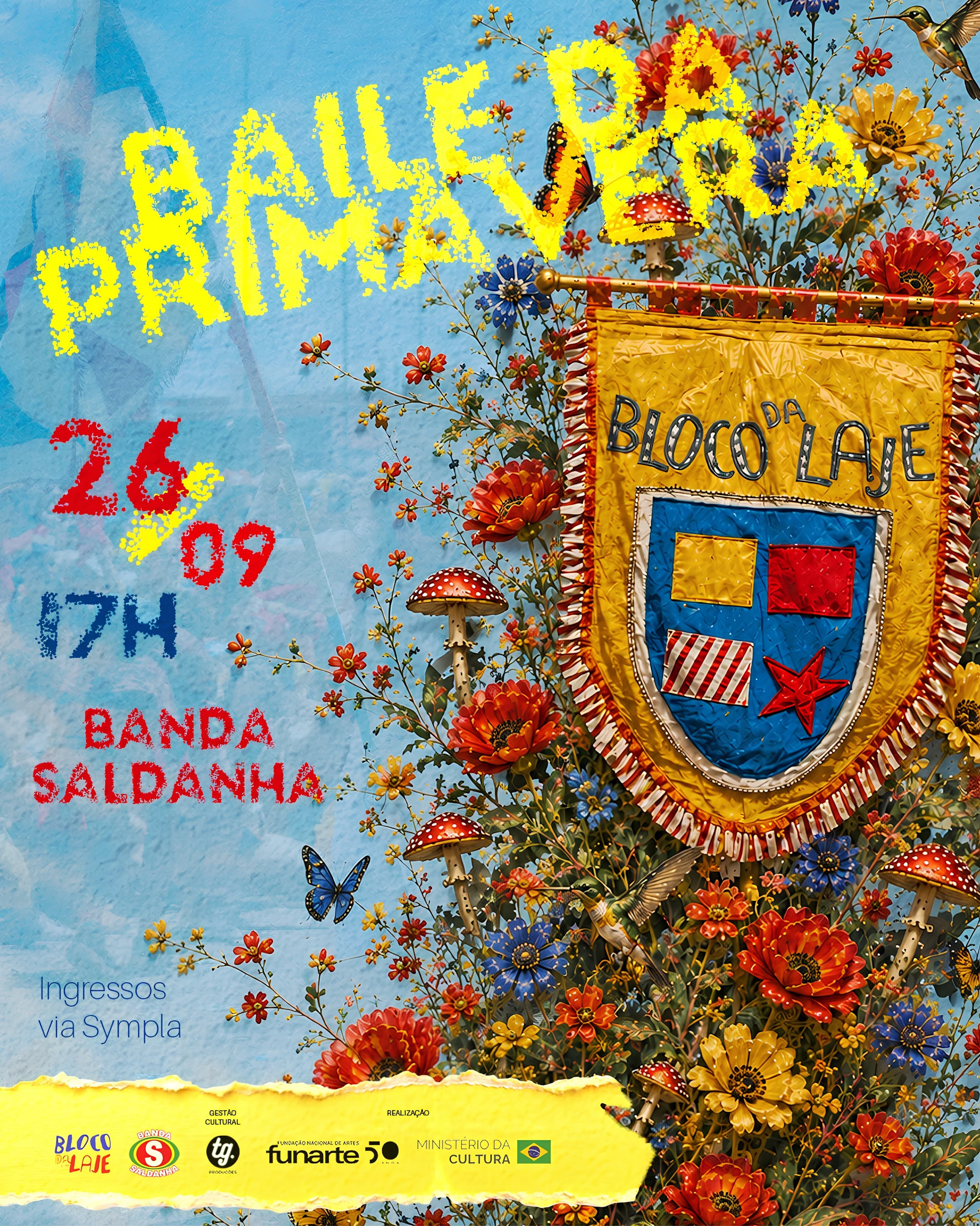 Divulgação de Tradicional Baile da Primavera do Bloco da Laje