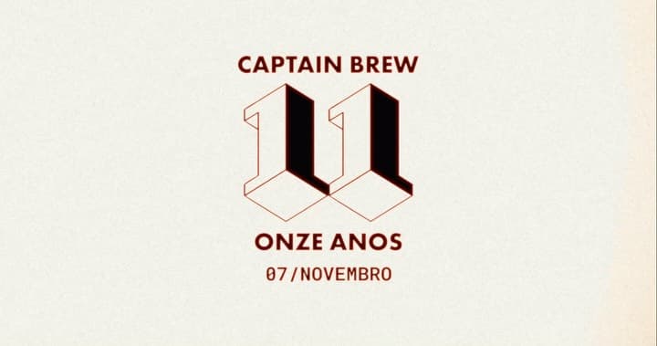 Divulgação de 11 Anos Captain Brew