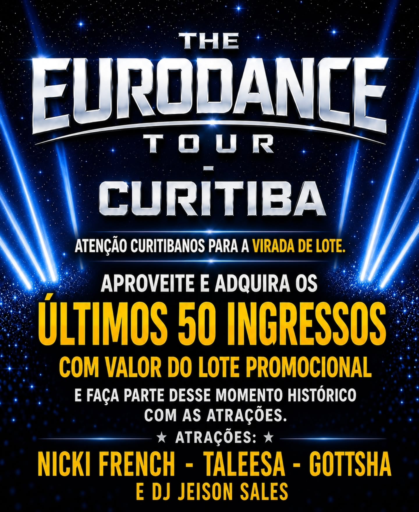 Divulgação de The Eurodance Tour Curitiba
