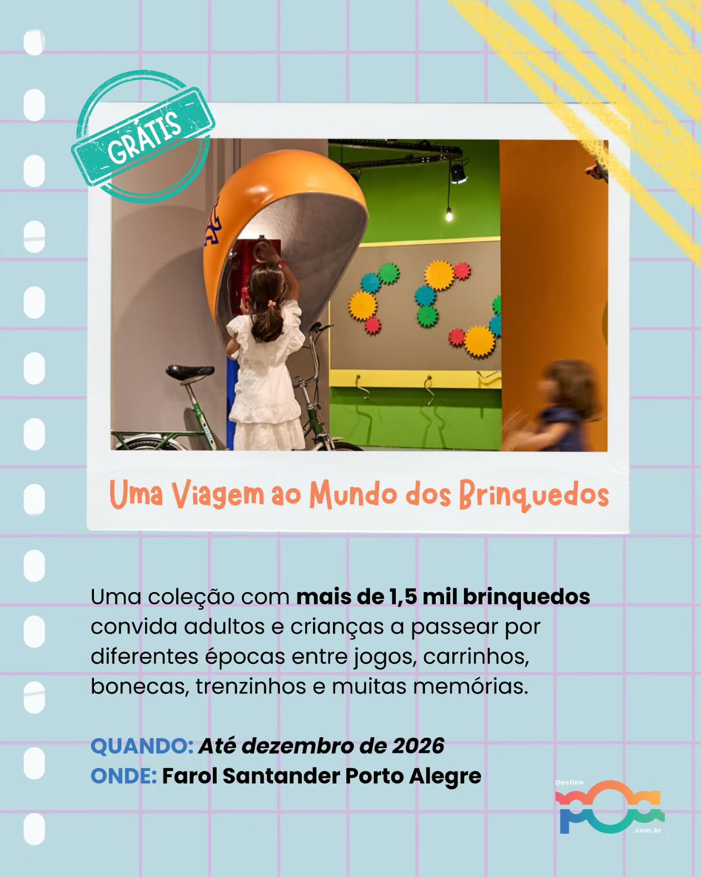 Divulgação de Uma Viagem ao Mundo dos Brinquedos