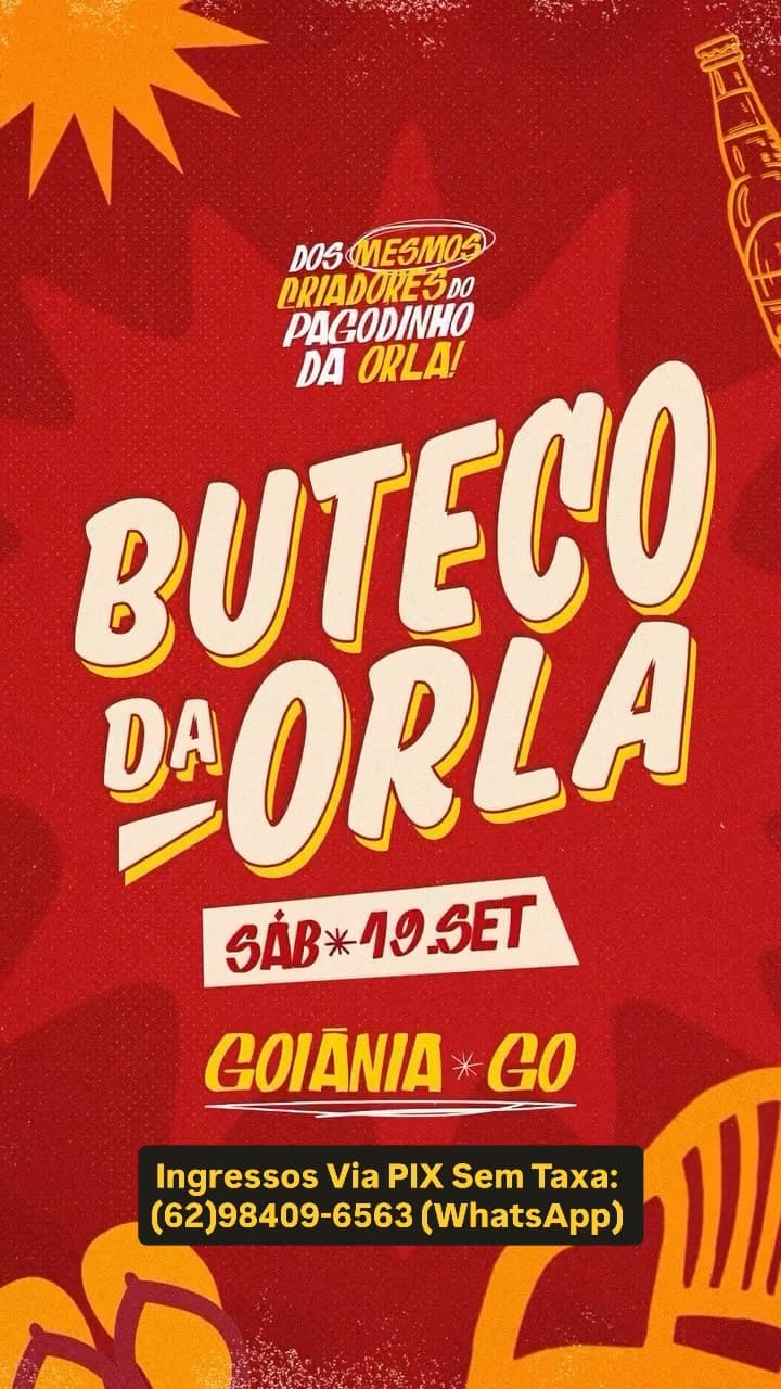 Divulgação de Buteco da Orla