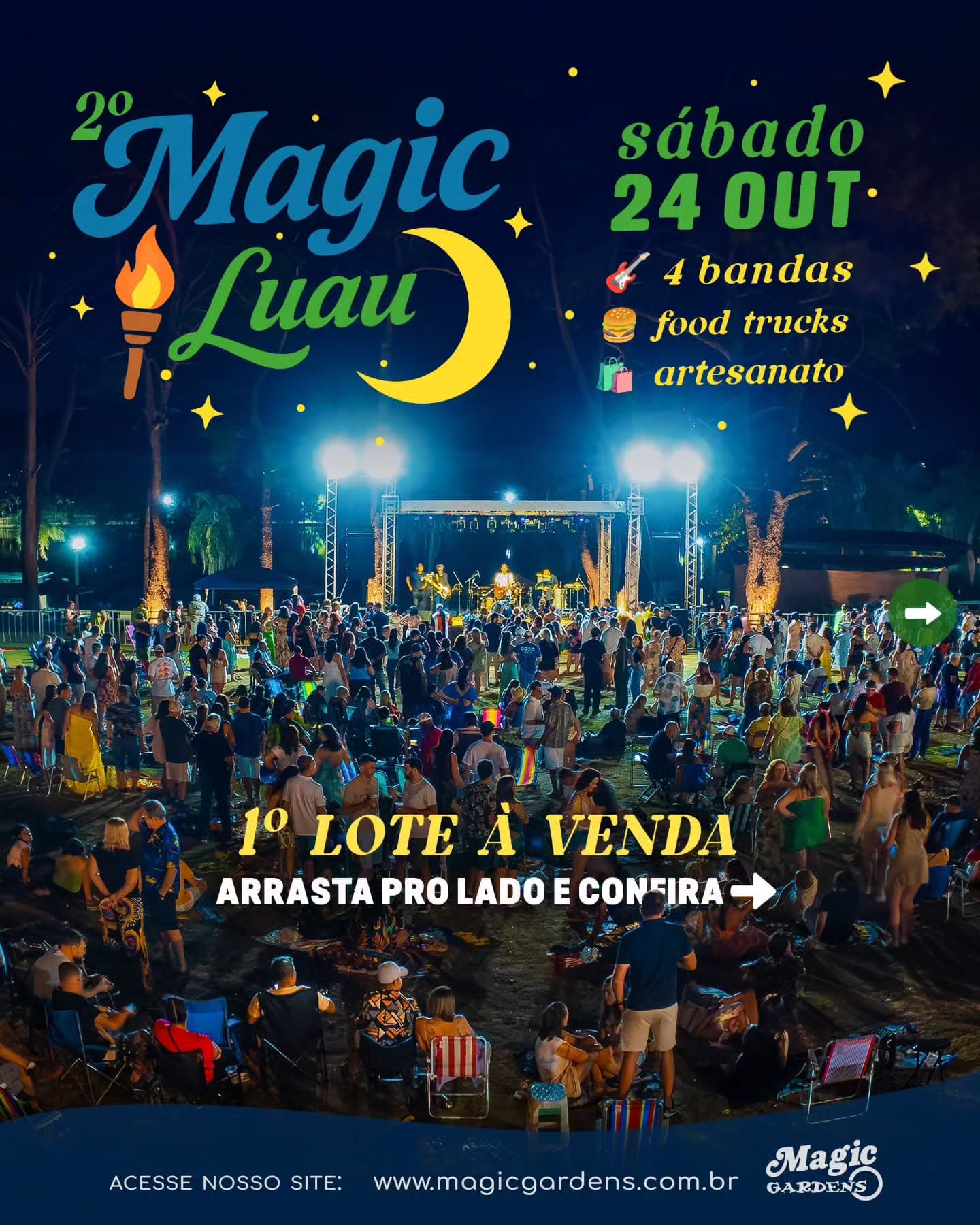 Divulgação de 2ª Edição Magic Luau