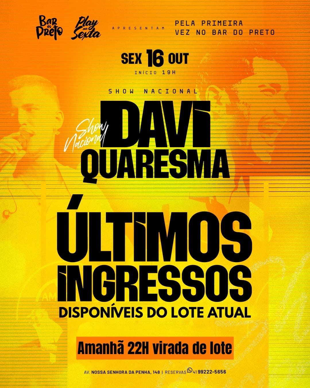Divulgação de Show Nacional Davi Quaresma