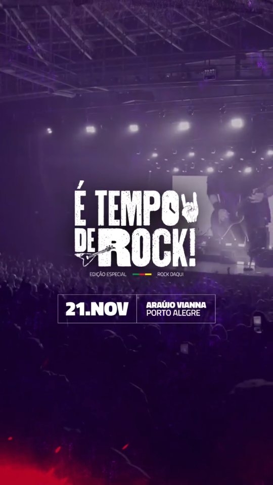 Divulgação de É TEMPO DE ROCK! EDIÇÃO ESPECIAL ROCK DAQUI