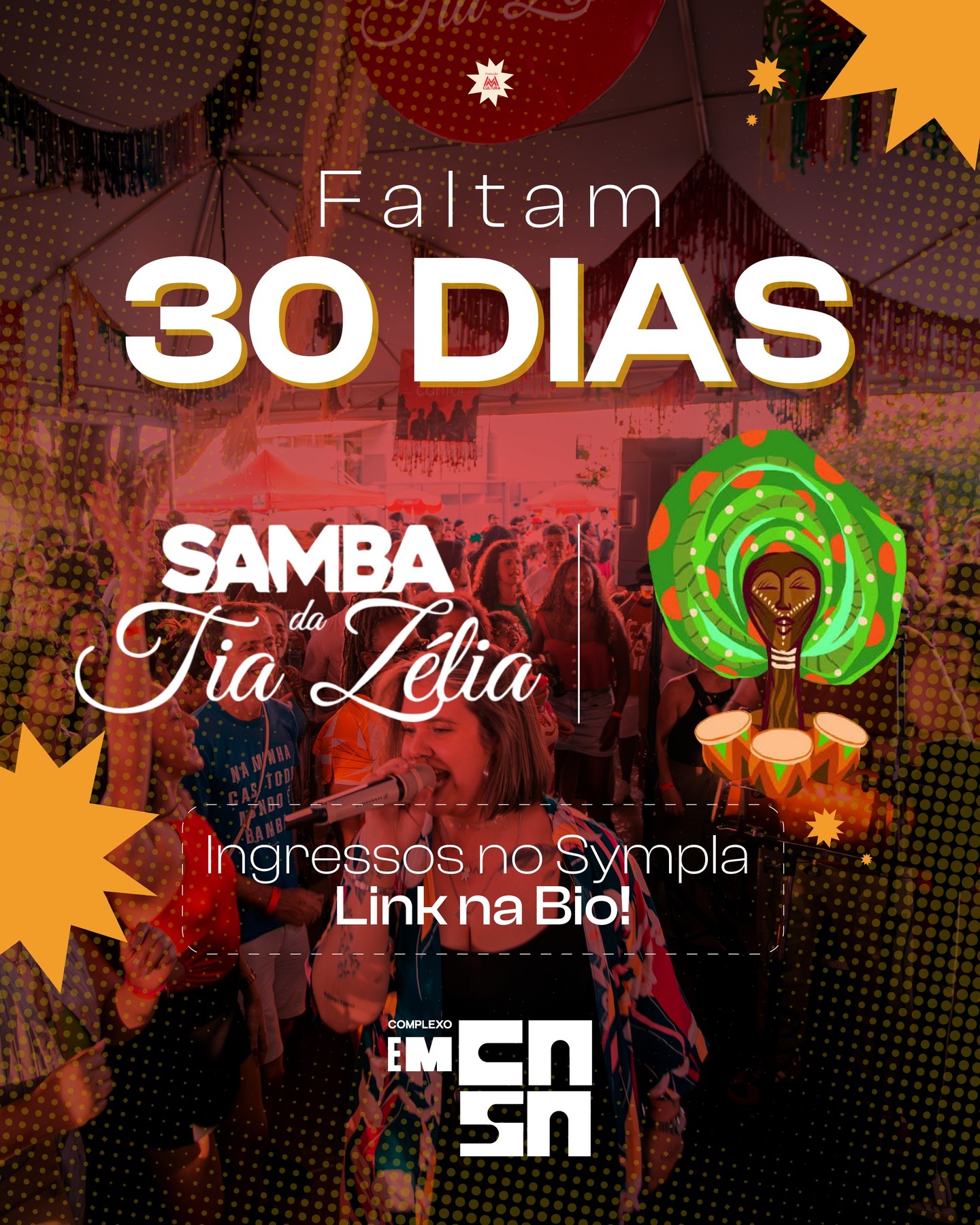 Divulgação de Samba da Tia Zélia