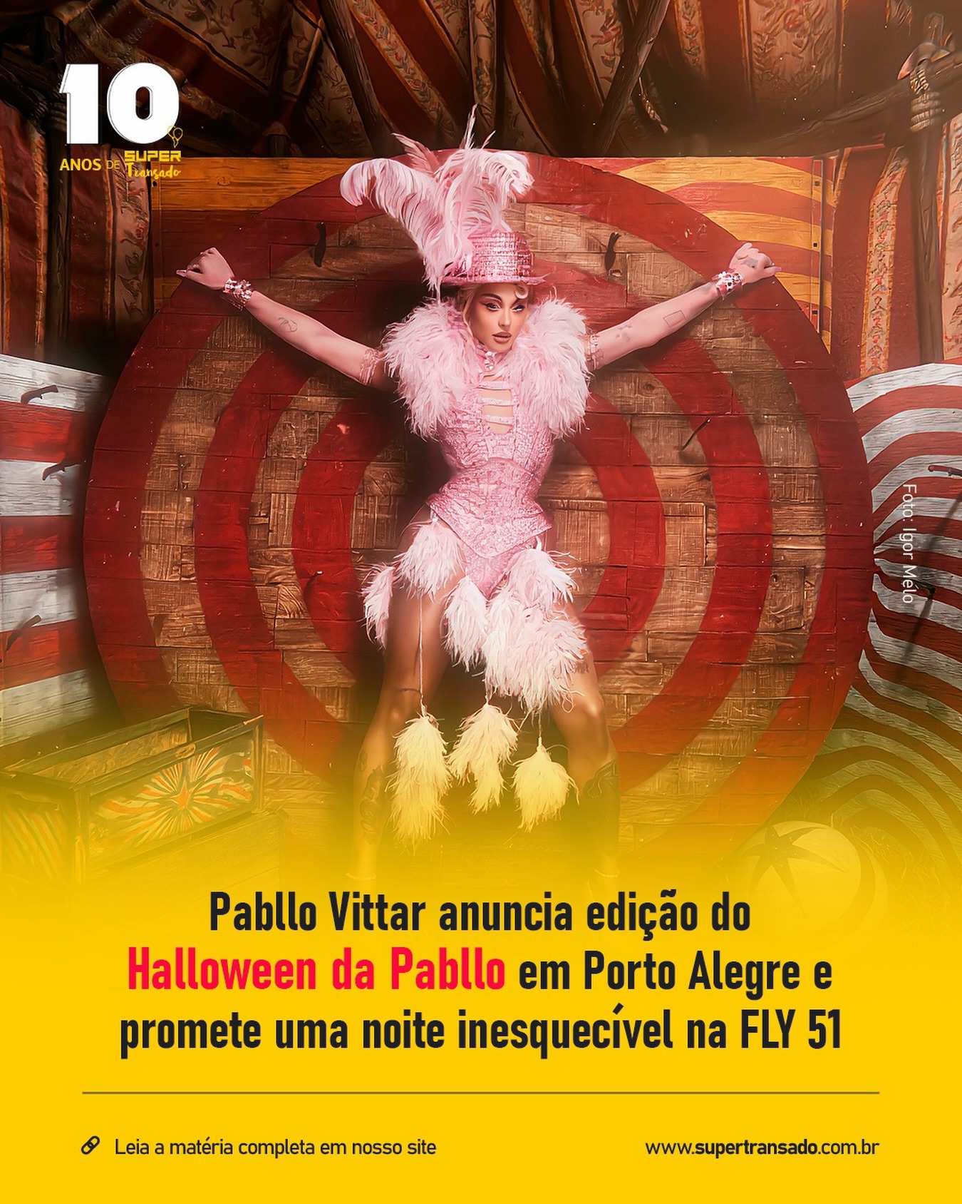 Divulgação de Halloween da Pabllo