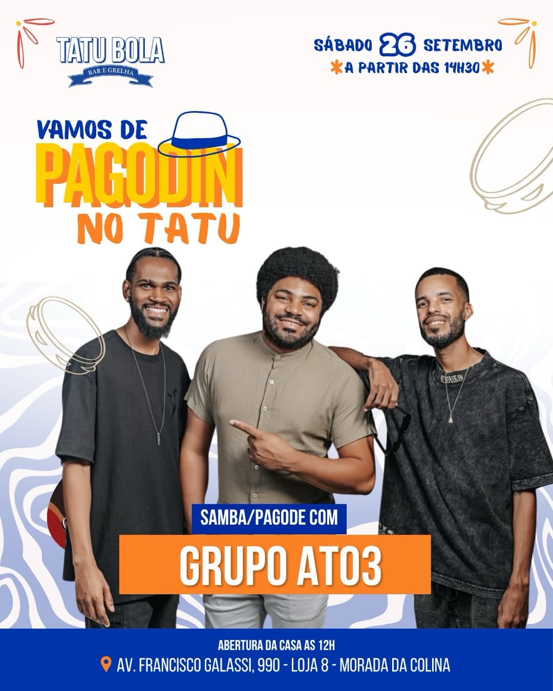 Divulgação de Vamos de Pagodin no Tatu