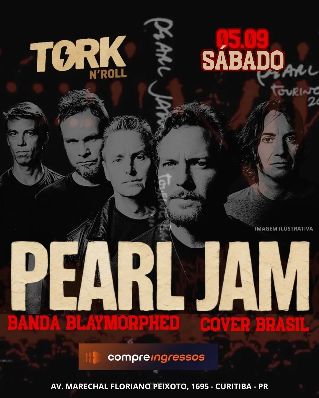 Divulgação de Pearl Jam Tribute Show