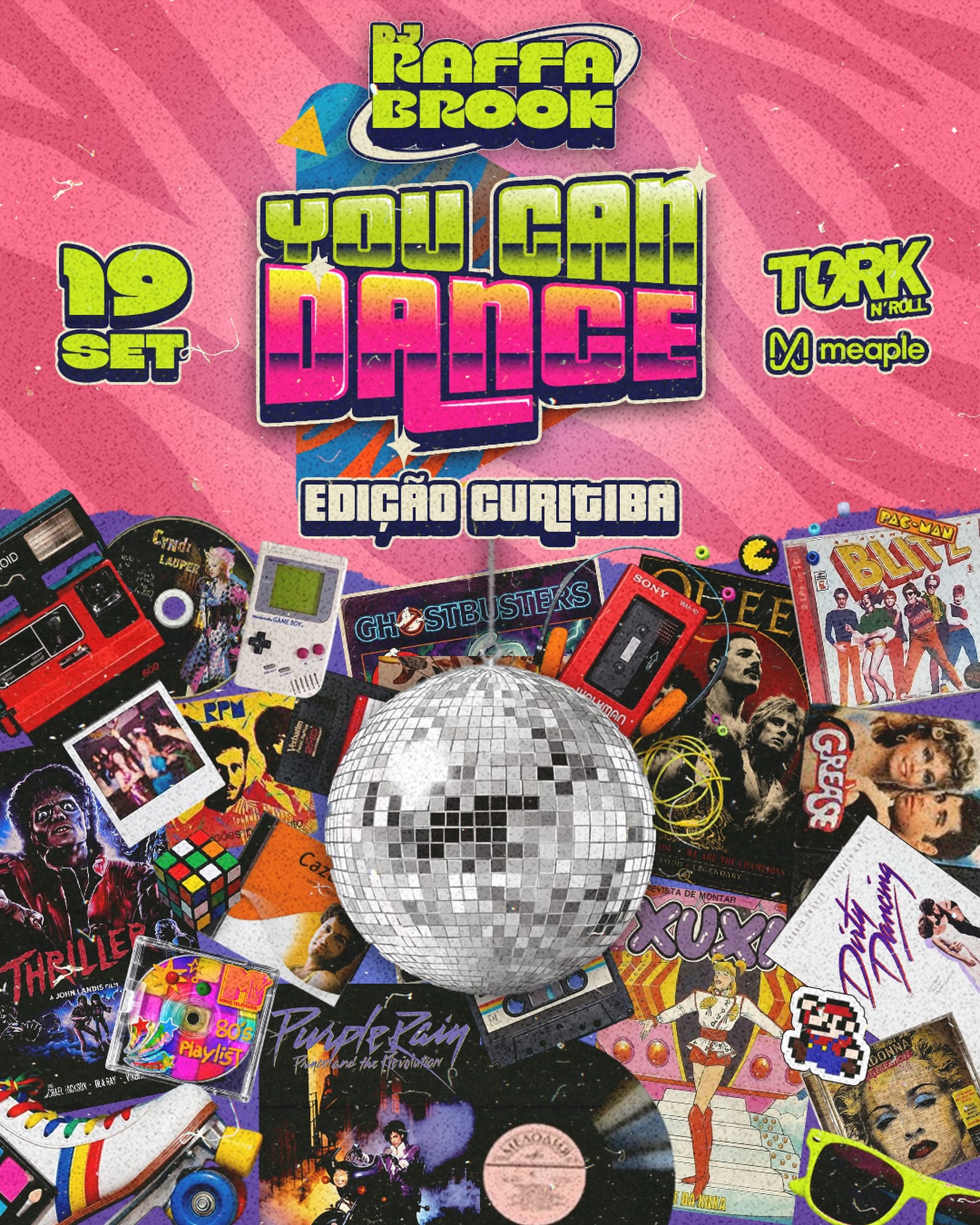 Divulgação de festayoucandance – MAIS QUE UMA FESTA, UM ESPETÁCULO QUE TE LEVA DE VOLTA AOS ANOS 80!