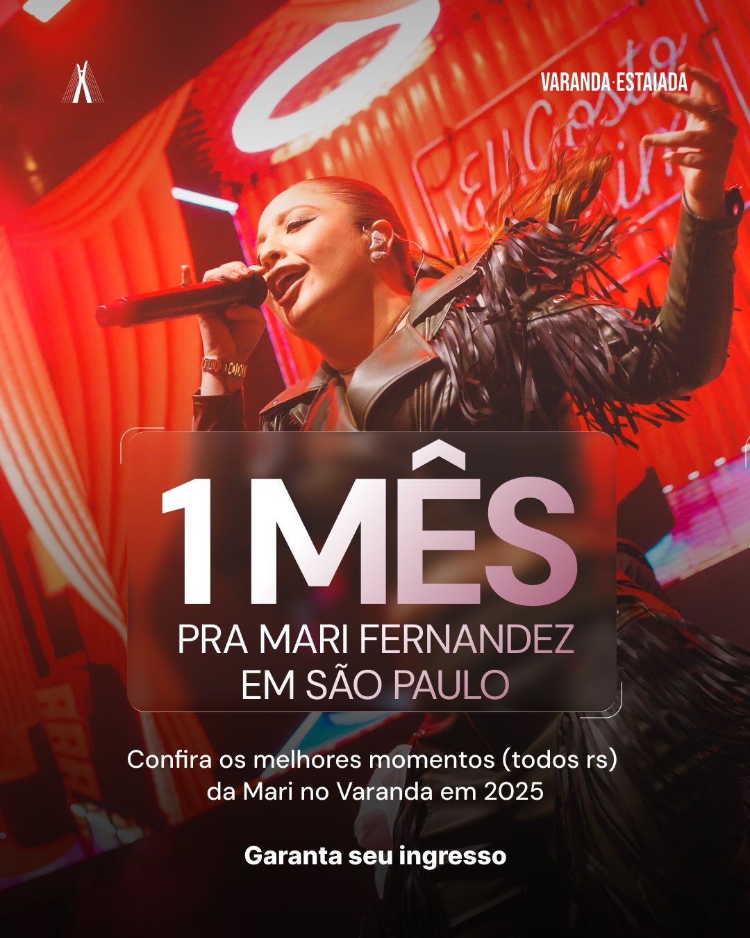 Divulgação de Mari Fernandez em São Paulo