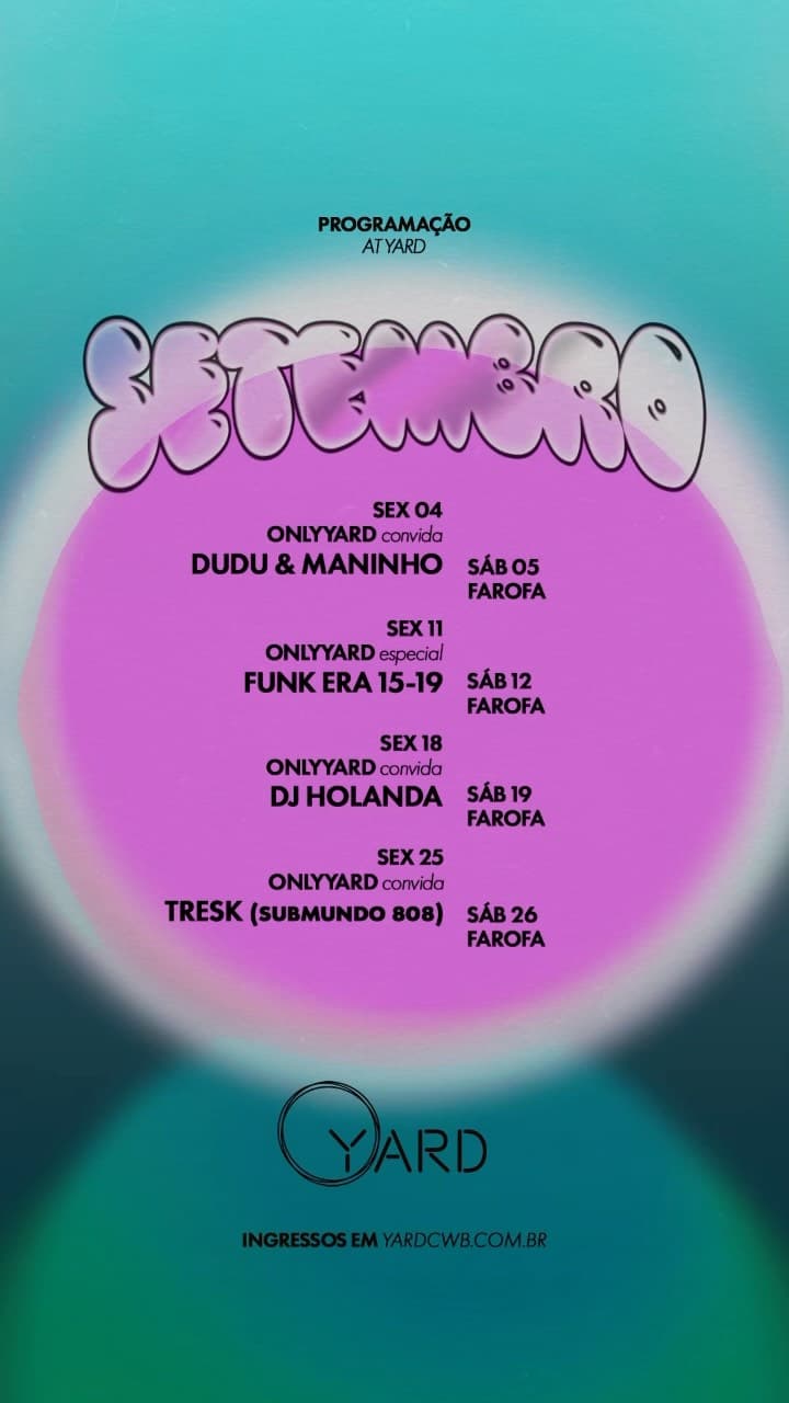 Divulgação de ONLYYARD especial Funk Era 15-19